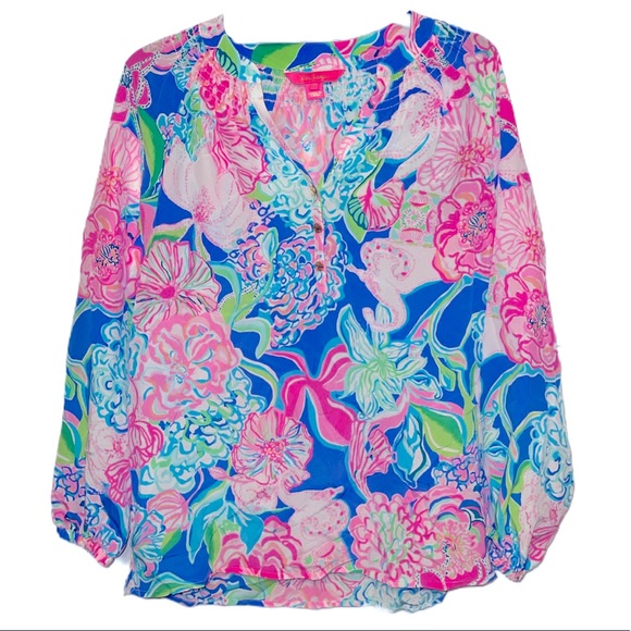 Lilly Pulitzer™️ Silk Blouse - Picture 1 of 1